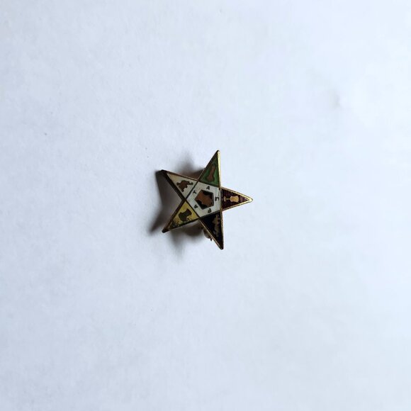 Vintage Masonic Order of the Eastern Star Pendant and Pin Freemason - Picture 5 of 7
